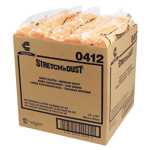 Chix Stretch 'n Dust Cloths, 11 5/8 x 24, Yellow, PK400 0412 - main